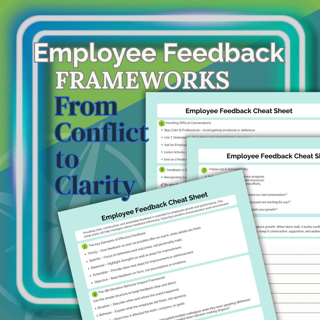 Employee Feedback Quick Guide for Managers (PDF) - Etsy