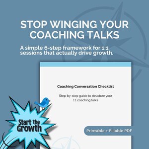 Employee Coaching Checklist | 6-Step 1:1 Conversation Guide (PDF)