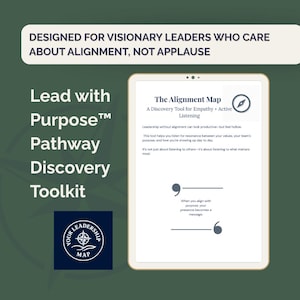 Lead with Purpose™ Discovery Toolkit | Visionary Leadership Tools for New Managers