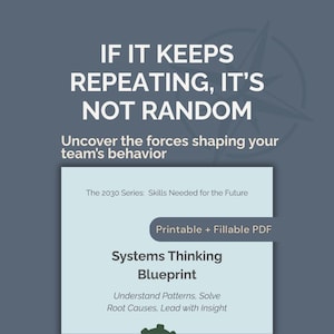 Systems Thinking Blueprint — Solve Root‑Cause Team Problems (Printable PDF)