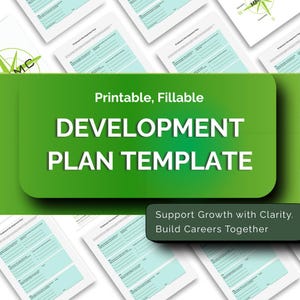 Employee Growth Plan Template | Leadership Development & Career Coaching Tool (PDF)