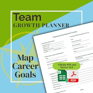 Career Growth Tracker™ | Coach Employees Toward Development | Printable Leadership Tool from Your Leadership Map™ (Digital PDF)