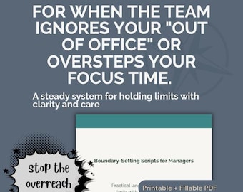 Boundary Setting Scripts for Middle Managers (PDF)