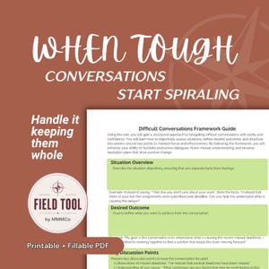 Handleiding voor managers over moeilijke gesprekken | Sjabloon voor conflicthantering en feedback | Script voor lastige gesprekken (printbaar pdf)