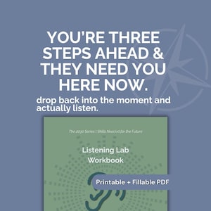 Active Listening Workbook for Managers | Communication Skills & Feedback Guide | Workplace Communication Template (Printable PDF)