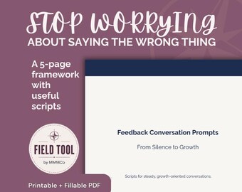 Constructive Feedback Prompts for Managers (PDF)