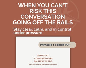 Difficult Conversations Mastery | 18-Page Manager Guide for High-Stakes Talks (PDF)
