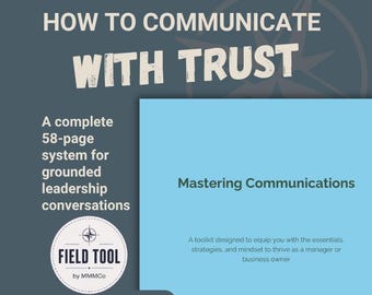 Manager Communication Skills Workbook | Difficult Conversations Guide | Workplace & Employee Communication System for New Managers | PDF