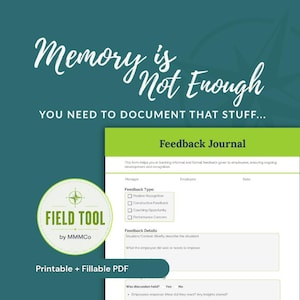 Employee Performance Documentation Tool | Track Your Feedback For HR (PDF)