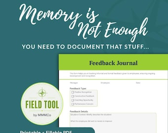 Employee Performance Documentation Tool | Track Your Feedback For HR (PDF)