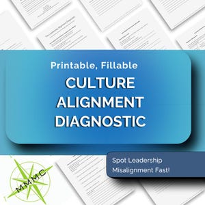Team Kultur Diagnostische ™ | Reflektieren Sie über Ausrichtung und Moral | Druckbares Führungs-Tool aus der Your Guidellation Map™ (Digitales PDF)