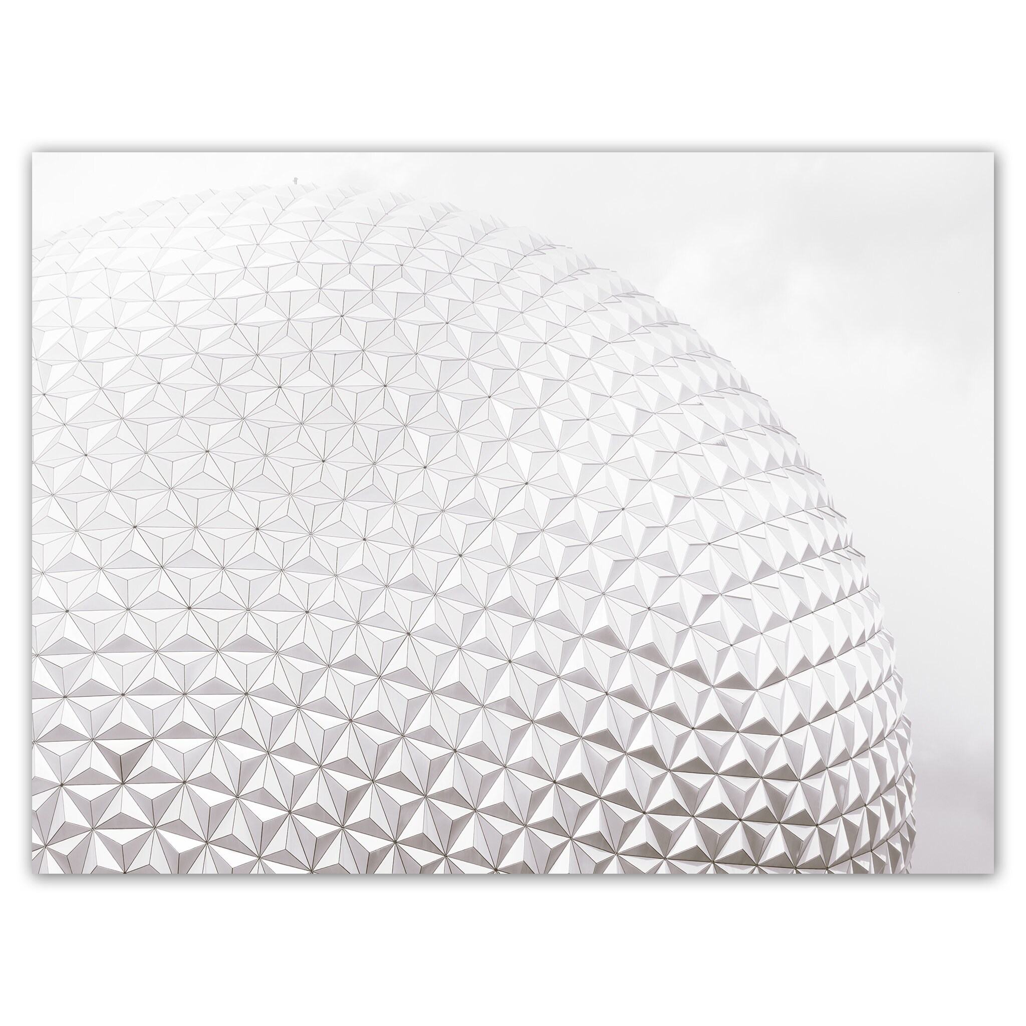 Spaceship Earth, Disney decor, black white Epcot photo, abstract minimalist nursery print, Giclée print on 100% cotton fine art art paper