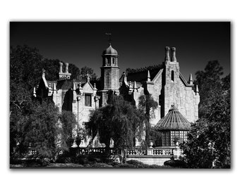 Disney art print, Haunted Mansion, Magic Kingdom photography, Disneyworld, black and white, Giclée print on 100% cotton fine art art paper
