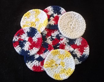 Facial scrubbies, cotton scrubbies, makeup remover, cotton rounds, washcloth, facial scrubby, ecofriendly, washcloth