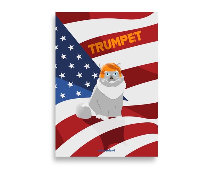 Trumpet as trump pet poster