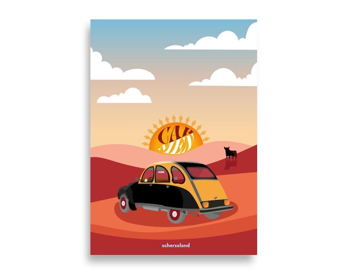 Carmen from Bizet poster playing with the name Car Men