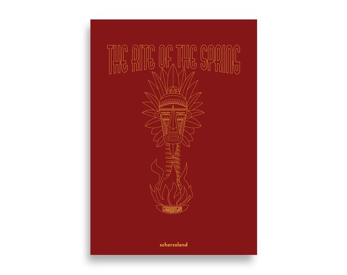 The rite of the spring of Stravinsky poster