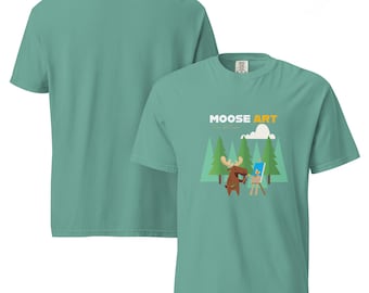 Classical Composer T-Shirt features a clever “Moose art” riddle inspired by the name of Mozart.