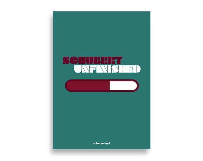 Schubert Unfinished symphony poster