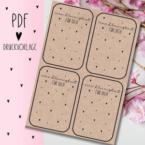 Modèle d'impression "un petit quelque chose pour vous" Modèle PDF à télécharger, imprimer une carte cadeau, une idée cadeau, imprimer vous-même