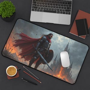 Steel and Standfast Fighter D&D Deskmat
