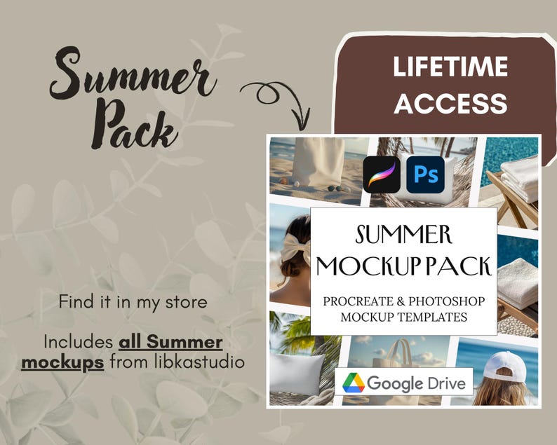 Procreate & Photoshop Mockup Templates, Whole Shop Bundle (Digital Download) image 19