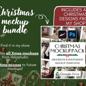 Procreate & Photoshop Mockup Templates, Whole Shop Bundle (Digital Download) image 20