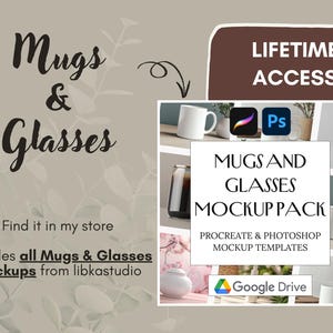 Procreate & Photoshop Mockup Templates, Whole Shop Bundle (Digital Download) image 18
