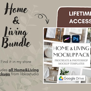 Procreate & Photoshop Mockup Templates, Whole Shop Bundle (Digital Download) image 16