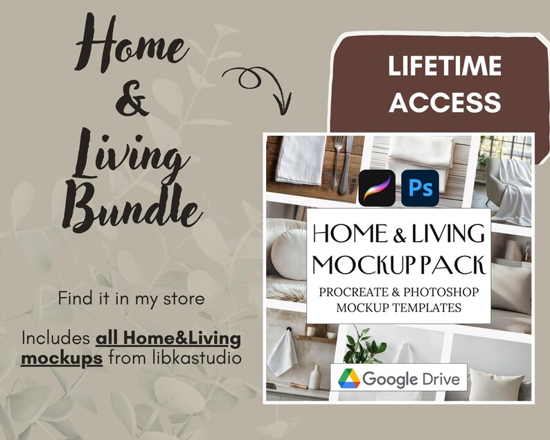 Procreate & Photoshop Mockup Templates, Whole Shop Bundle (Digital Download) image 16