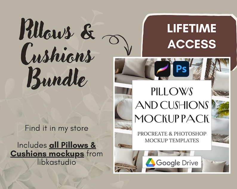 Procreate & Photoshop Mockup Templates, Whole Shop Bundle (Digital Download) image 17