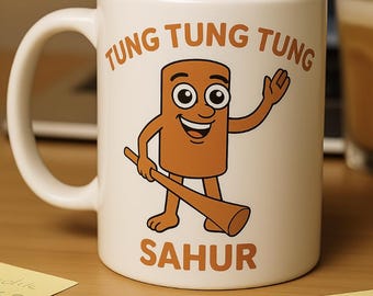 Tung Tung Tung Sahur Mug | Italian Brainrot Mug | Meme Mug | Tiktok Mug | Coworker Gift | Nerd Gift | Italian Brainrot Lore