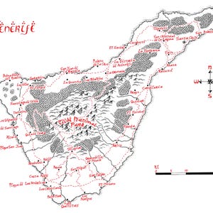Landkarte Teneriffa