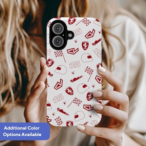 Charles Leclerc Phone Case, F1 Phone Case, Ferrari Phone Case, Formula 1 Cover, F1 Gifts, iPhone 16 15 14 13 12 11, Samsung, Google Pixel