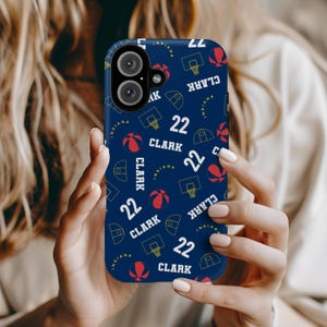 Caitlin Clark Phone Case, Indiana Fever Basketball Fans, Womens Basketball, iPhone 16 15 14 13 12 11 Pro Max Plus, Samsung S21-24, Iowa #22