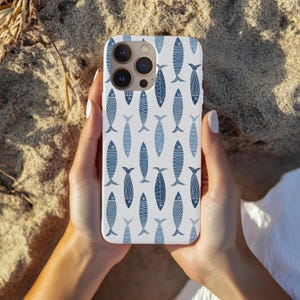 Sardine Phone Case, Nautical Aesthetic, Fisherman Aesthetic, Ocean Phone Case, Coastal iPhone Case, Fish Phone Case for iPhone, Samsung