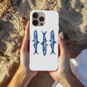 Sardine Phone Case, Fisherman Aesthetic, Coastal iPhone Cover, Ocean-Inspired Case, Fish Phone Case, Sea Life, For iPhone & Samsung Models