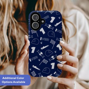Capa de telefone Verstappen, capa de telefone F1, capa de telefone Red Bull Racing, capa de Fórmula 1, presentes F1, iPhone 16 15 14 13 12 11, Samsung, Google Pixel