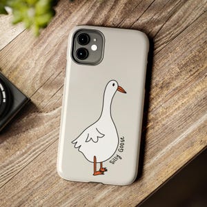 Silly Goose Animal Cover for iphone 16 15 14 13 12 11 Pro Max Plus, Samsung S21-24, Lucky Duck Phone Case, Funny Animal Phone Case Cute Gift