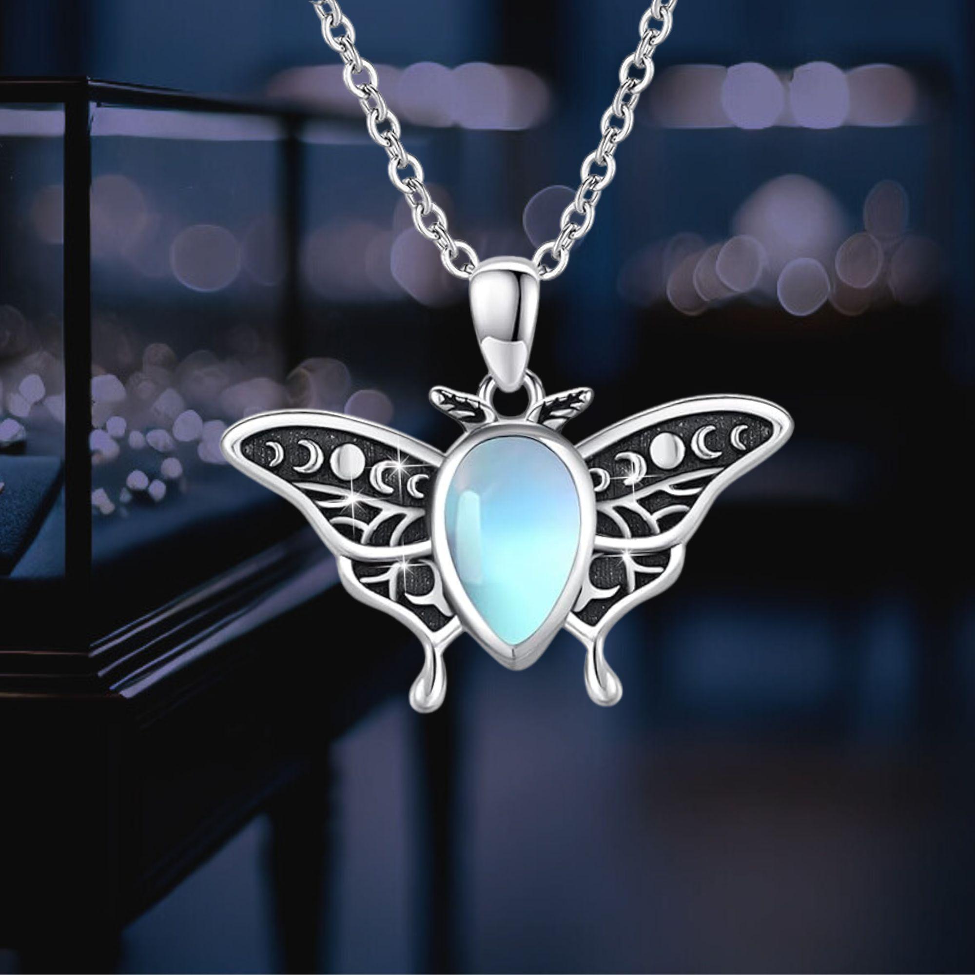 Collier avec pendentif papillon en argent Sterling 925