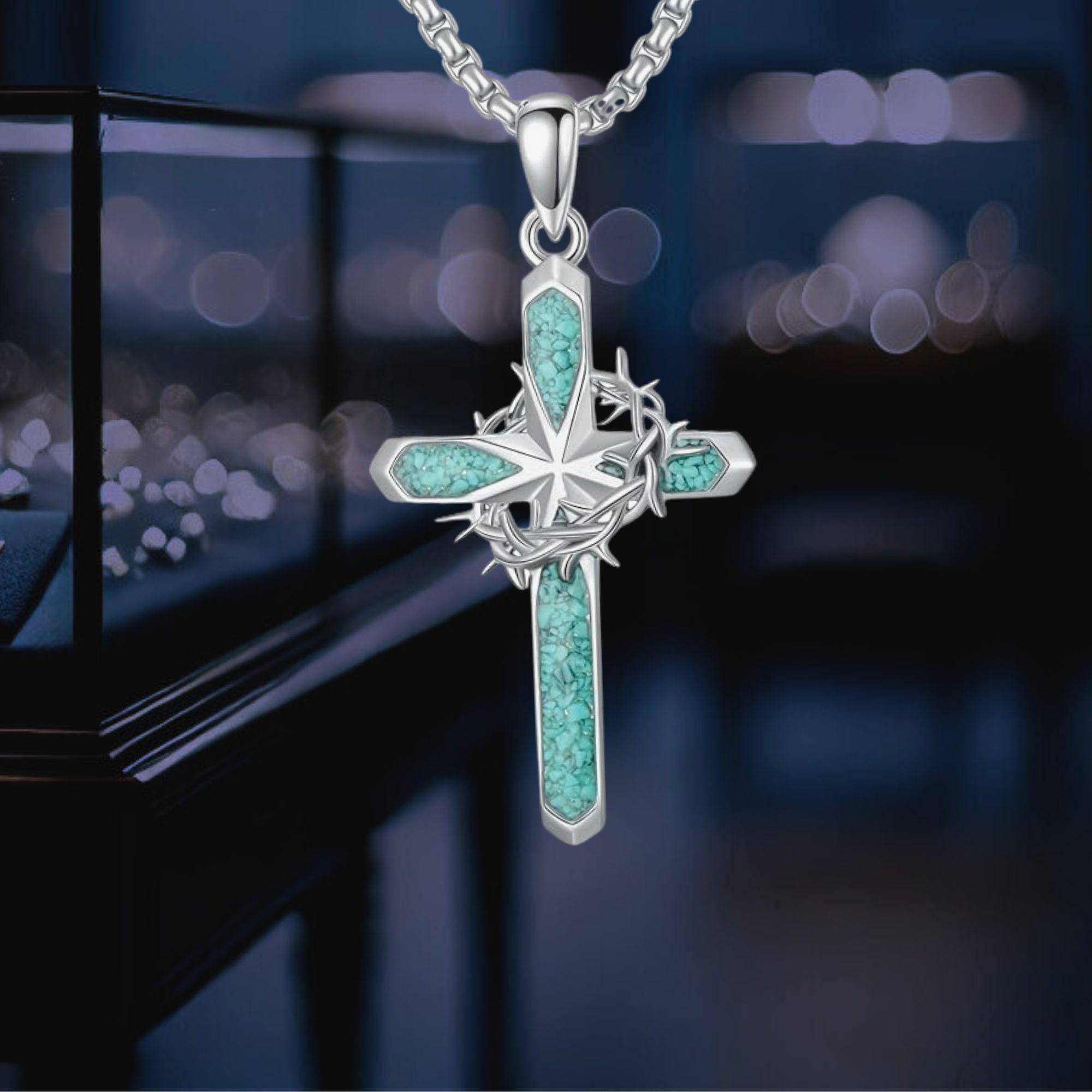 Cross Thorn Pendant - Etsy