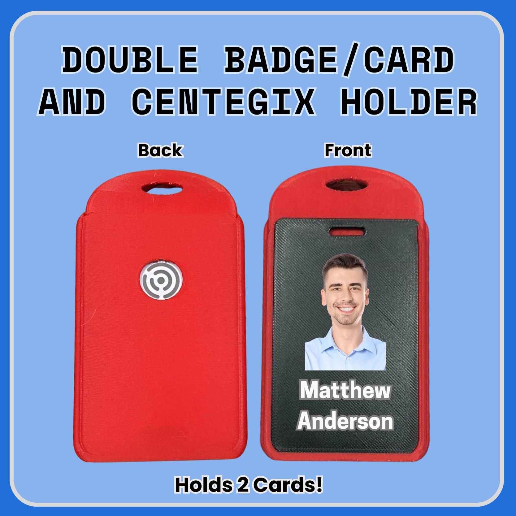 Double Badge/card and Centegix Holder - Etsy