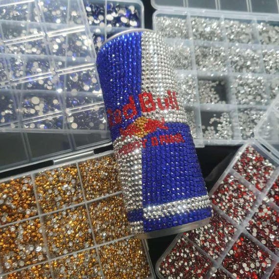 Bedazzled Red Bull Can - Etsy