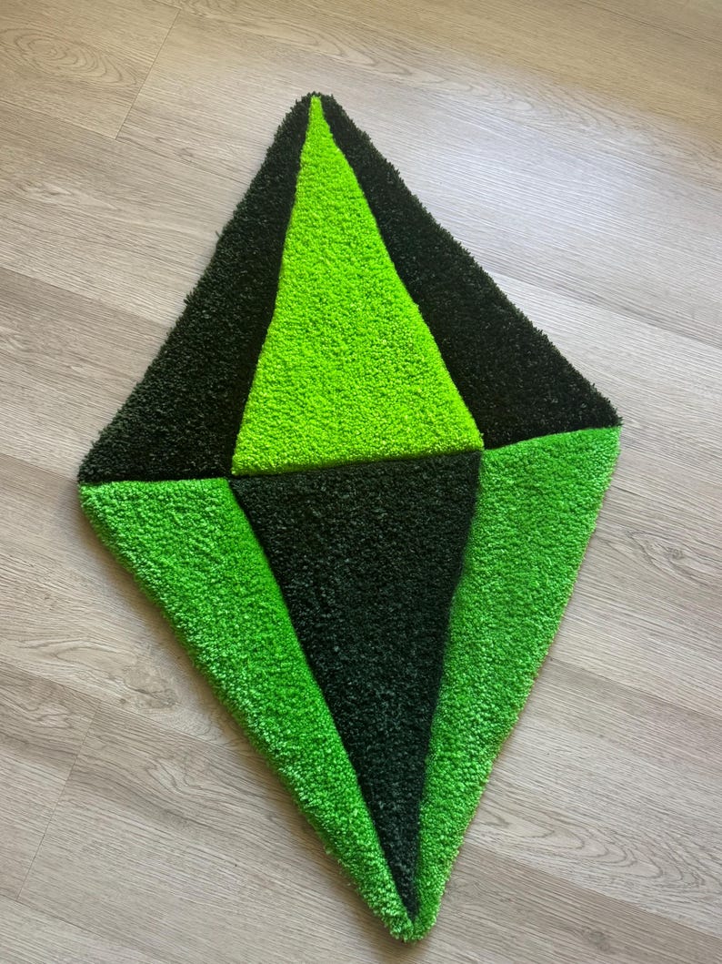 Flumps Rug Plumbob Tufted Rug - Etsy