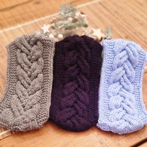 Hand Knitted Headband, Braided Headband Design, Head Warmer, Ear Warmer made in Aran yarn by: VibrantWraps