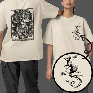 Grotesque Gargoyle Tee Gothic Medieval Punk Unisex T-Shirt Rat Heavy Metal Historical Shirt Fantasy Vintage Graphic Unique Gift Castlecore