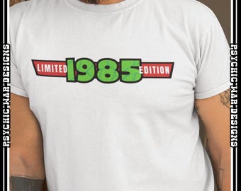 40th Birthday T-Shirt, 1985 Retro Ltd Edition Tee Forty Birthday Shirt 90s Cartoon Tee Ninja Turtle TMNT Gift For Him Her Nostalgia Party