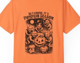 Vintage Halloween Comfort Colors Pompoenseizoen Halloween T-shirt Spooky Goblin Shirt Pixies Herfst Middeleeuws Gotisch Horror Tee Sprookje