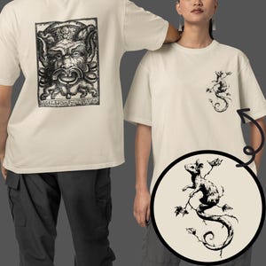 Grotesque Gargoyle Tee Gothic Medieval Punk Unisex T-Shirt Rat Heavy Metal Historical Shirt Dark Fantasy Top Vintage Graphic Tee Castlecore