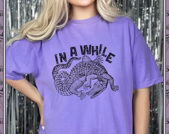 In einer Weile Krokodil-Shirt Lustiges T-Shirt Bis Ya Später Alligator T-Shirt Später Gator Shirt Humorvolles Grafik-T-Shirt Seltsames Tier